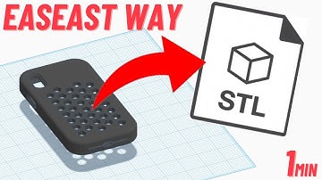 Export STL file from Tinkercad    (under 1 min.)