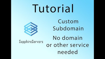 How to create custom subdomain WITHOUT A DOMAIN ! (Tutorial #1)
