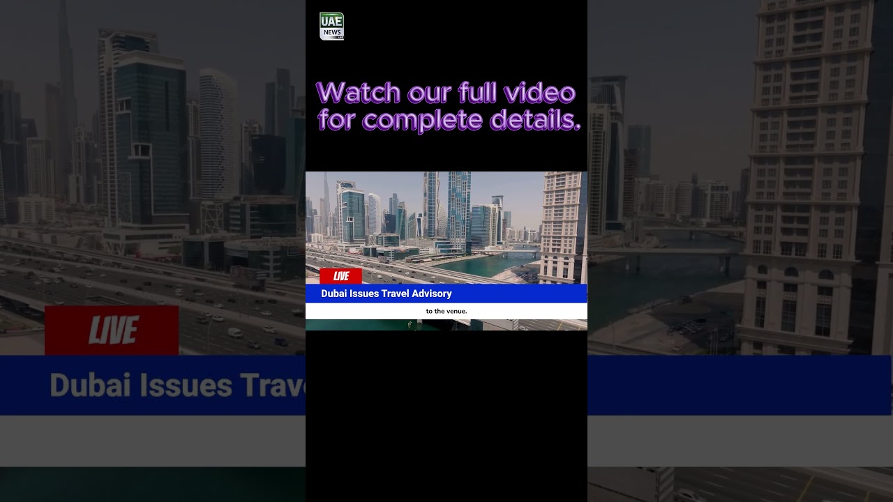 RTA Alert for Motorists #uaenews #news #expodubai