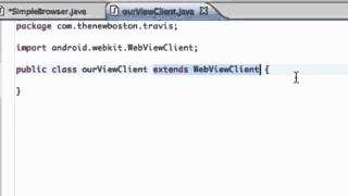 Android Developing Applications Tutorial   91   Set WebView Client for a Brower app