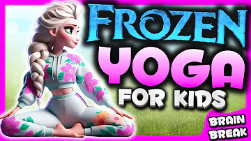 🌸Frozen Spring Yoga🌸Brain Break | Calming yoga for kids | Danny Go Noodle inspired