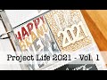 Project Life 2021 Vol. 1 Flip Through || PrettyLittlePocket