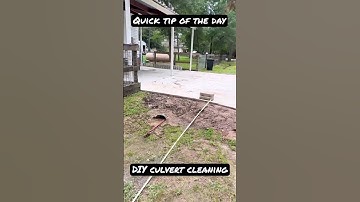 Quick tip of the day, DIY culvert cleaning