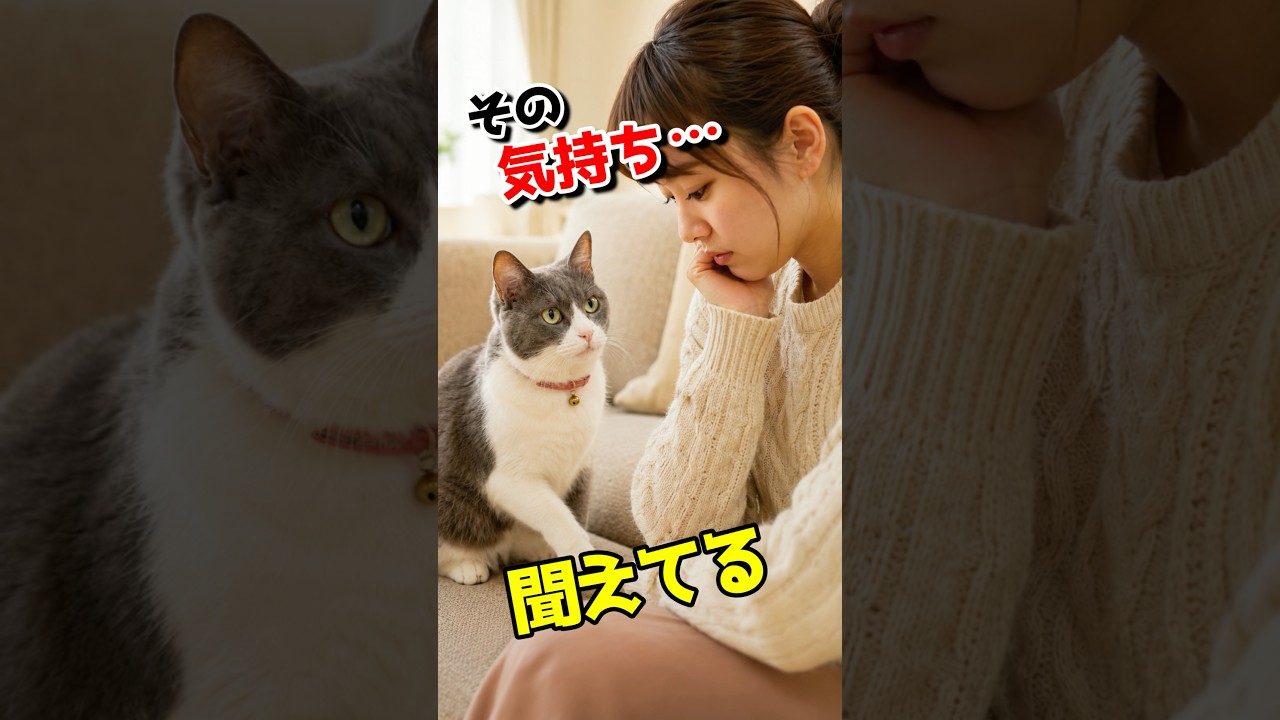 その気持ち…猫には聞こえてる #猫 #猫の気持ち #猫好きさんと繋がりたい