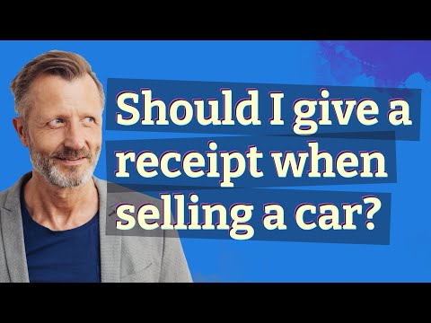 How To Write A Receipt For A Car