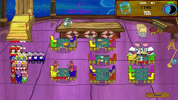 SpongeBob Diner Dash 2: Two Times the Trouble Walkthrough - Level #41 - Clam Casino I