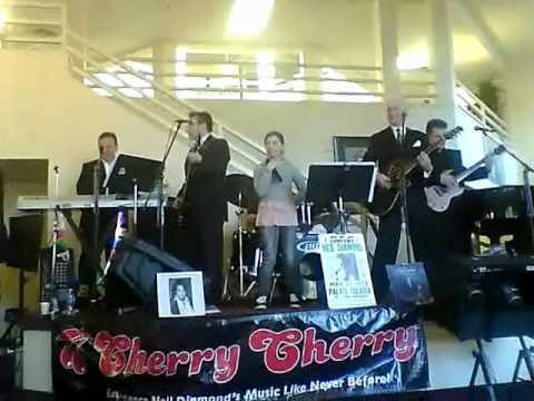 Amber singing Heatwave with the Cherry Cherry band