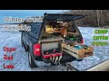 Winter Truck Camping Red Lake for Early Ice Walleye + Catch & Cook