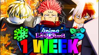 Download lagu I Spent 1  WEEK Becoming OVERPOWERED In World 3... Anime Last Stand World 3 Update