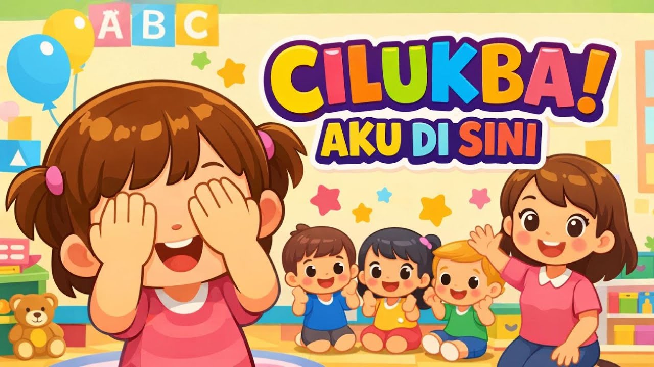 Lagu Anak Cilukba! Aku di Sini 🎶 | Belajar Sambil Bermain |