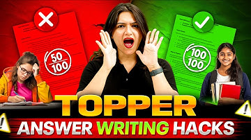 Topper Answer Writing Hacks ✍️ | Score 95% in Board Exams