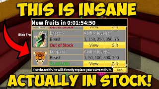 When the BEST fruit is actually in stock! (Blox Fruits)