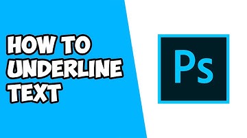How To Underline Text in Photoshop