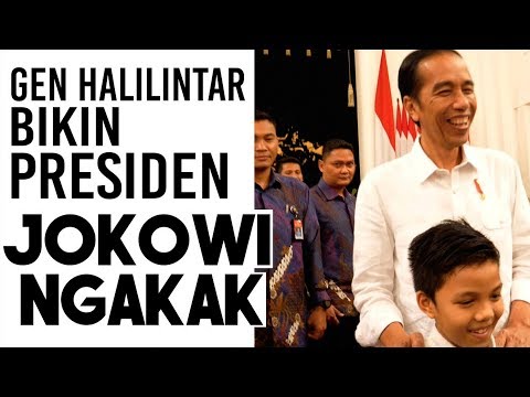 PRESIDEN JOKOWI DIBIKIN TERTAWA MUNTAZ HALILINTAR DI ISTANA NEGARA