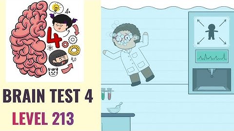 🧠 Brain Test 4 Level 213 | Help Worry before he drowns in his own lab! | Walkthrough