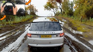 Land Rover Range Rover | Realistic offroading - Forza Horizon 4 | Logitech g29 gameplay