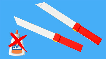 Paper knife: without TAPE or GLUE | Ninja Weapon