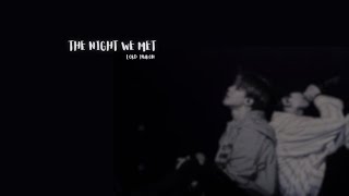 Lord Huron- The night we met. '--FMV Yoonmin.