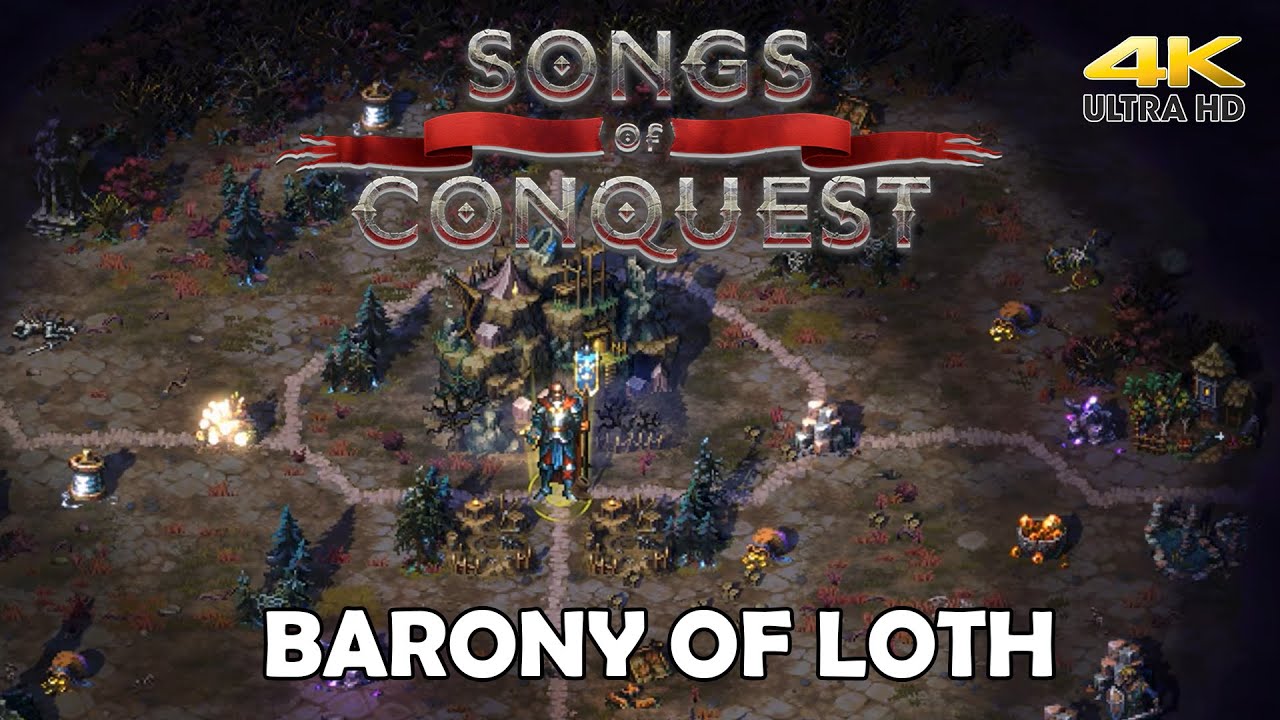Songs of Conquest Gameplay Barony of Loth 4K 60FPS UHD YouTube