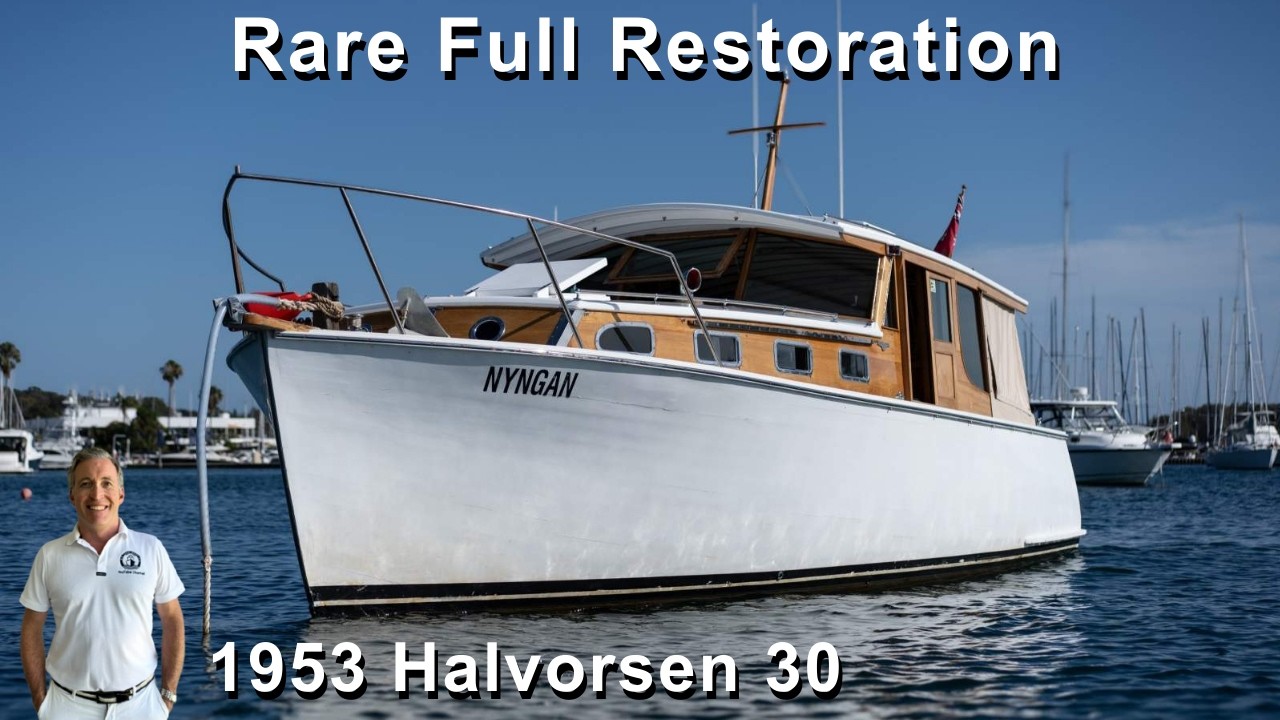 MOTOR YACHT RESTORATION HALVORSEN 30 | YACHT TOUR