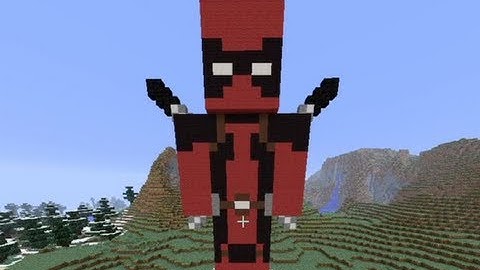 How to: Minecraft Deadpool Statue Tutorial