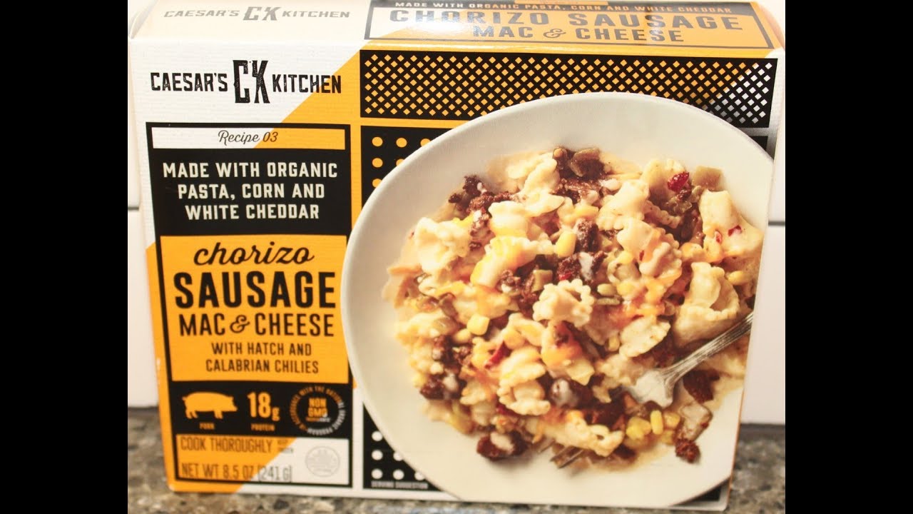 Caesar’s Kitchen Chorizo Sausage Mac & Cheese with Hatch and Calabrian Chilies Review YouTube