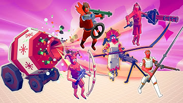 (NEW) ULTIMATE CANNON SUMMONS RANDOM UNIT + NEW RANDOM WEAPON vs EVERY BOSS | TABS