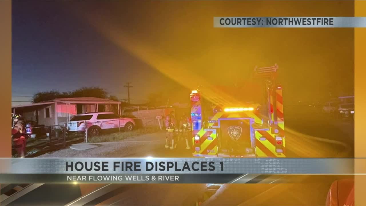 Fire in midtown Tucson leaves resident without a home - YouTube