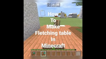 How to Make a Fletching Table in Minecraft || #shorts