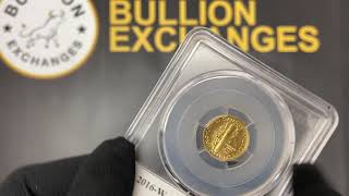 2016 W 1/10 oz Mercury Dime Centennial Gold Coin