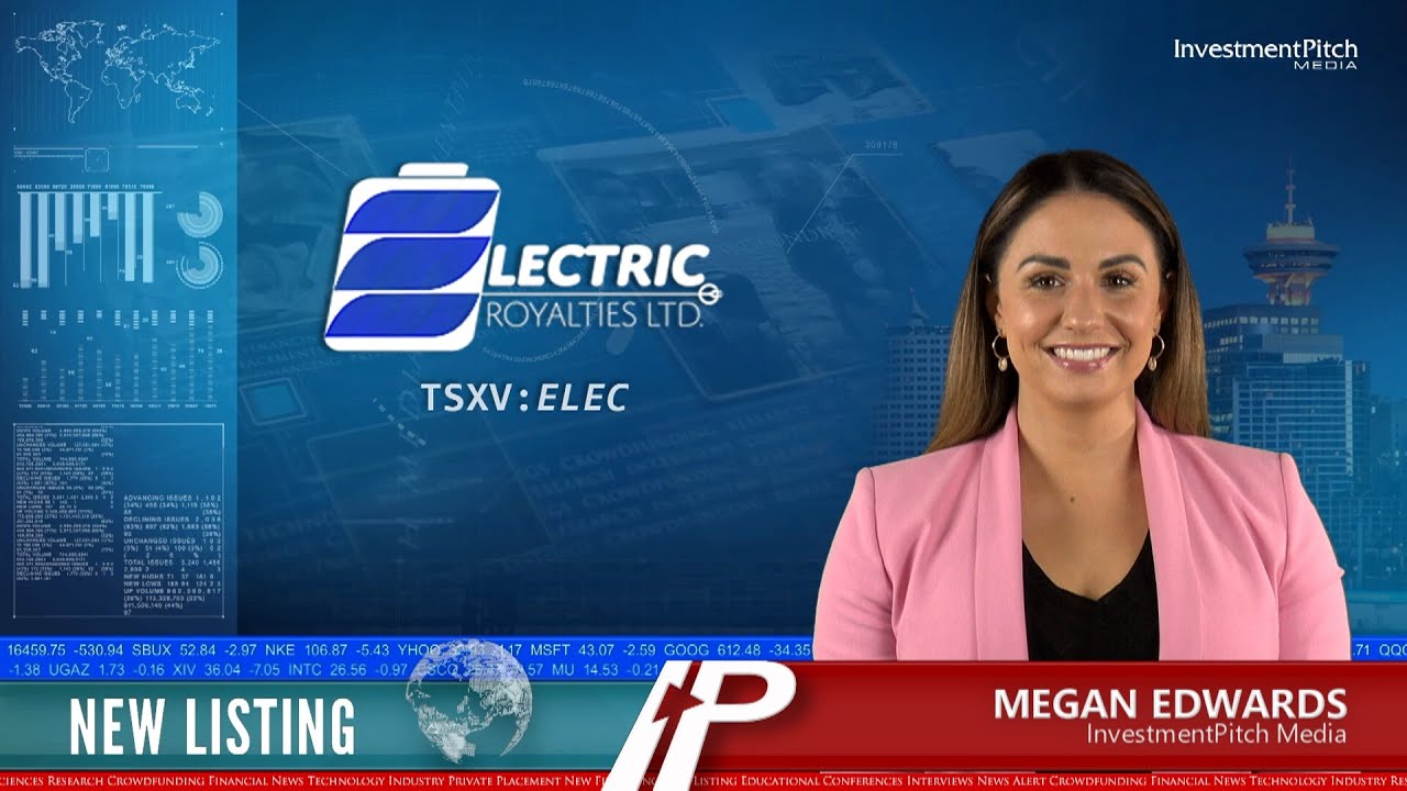 New Listing Electric Royalties (TSXVELEC) YouTube