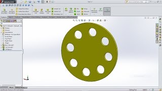 SolidWorks Tutorial Circular Pattern screenshot 5