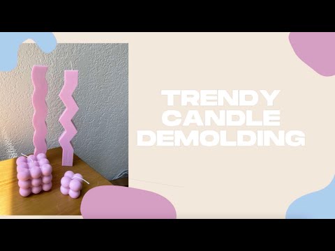 Demold With Me! | Trendy Bubble Candle