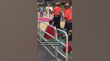 Fire sweeps through a Hong Kong apartment complex