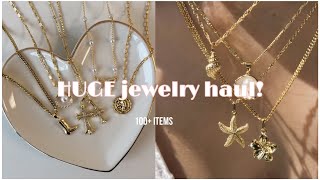 HUGE jewelry haul (100+ pieces | evry jewels) + organizing!