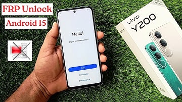 Vivo Y200 Android 15 Frp Bypass 2025 New Security Update | 100% Ok All Vivo Android 15 Frp Unlock