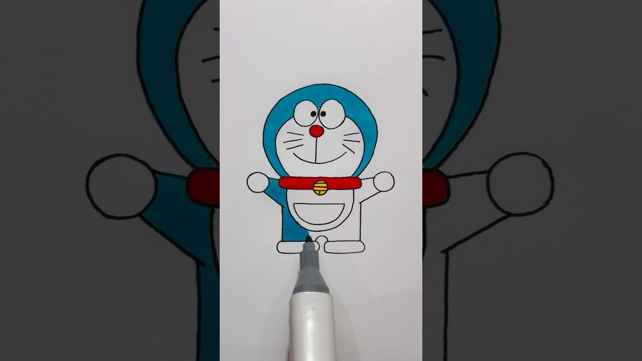 How to Draw Doraemon So Easily! ✍️✨ 