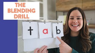 How to Do a Blending Drill in Phonics // Tips and Ideas for the Blending Drill