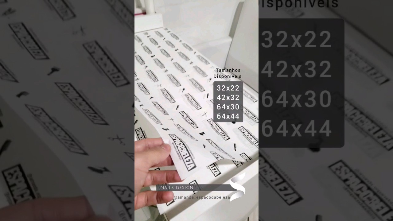 Papel de Seda no Salão de Beleza | Nails Design | Manicure