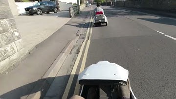 Man Rides Sinclair C5