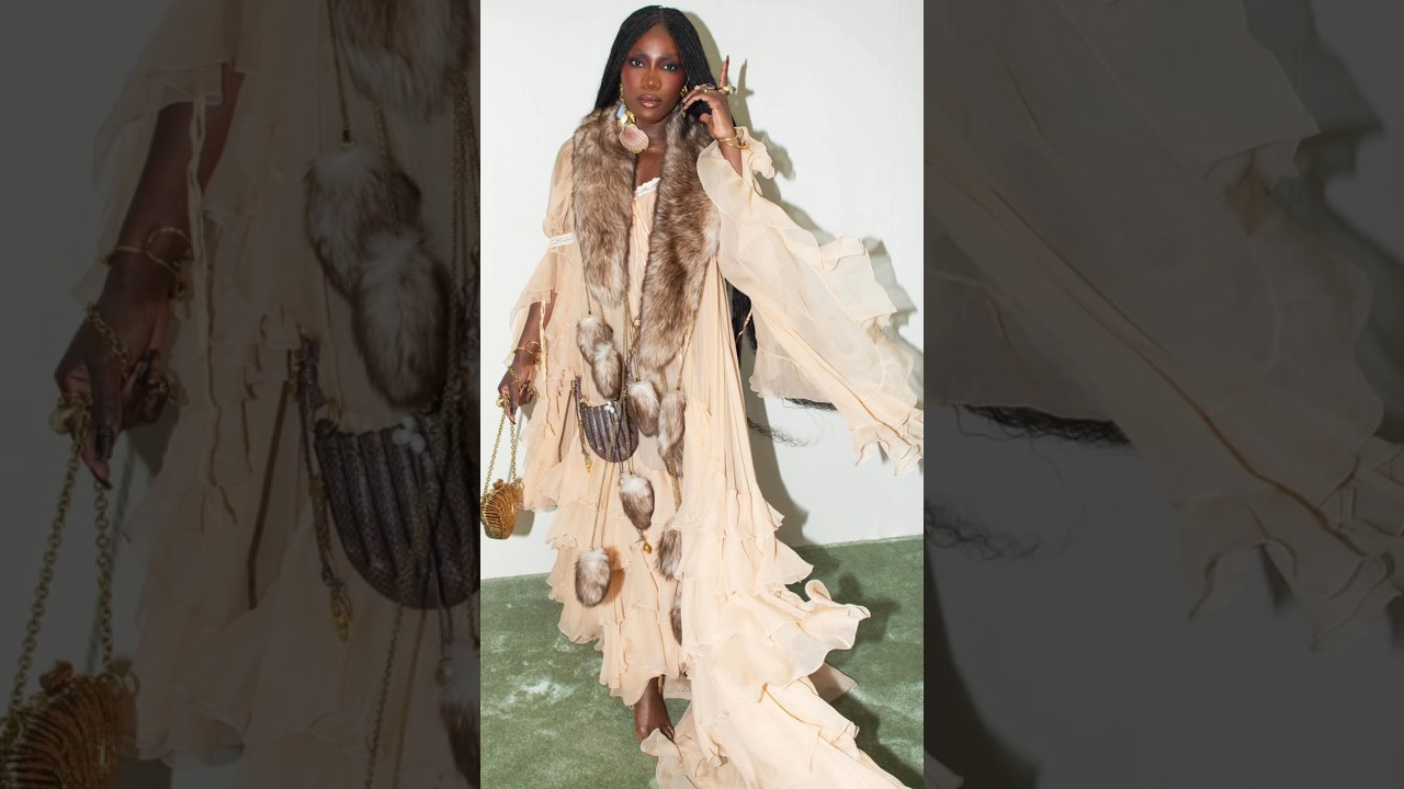 Doechii Boho Chić Look @ Chloé PFW25 Show 