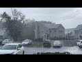 06-25-2023 Montgomeryville, PA  - Aerial Footage of Intense Rainfall Causing Flash Flooding