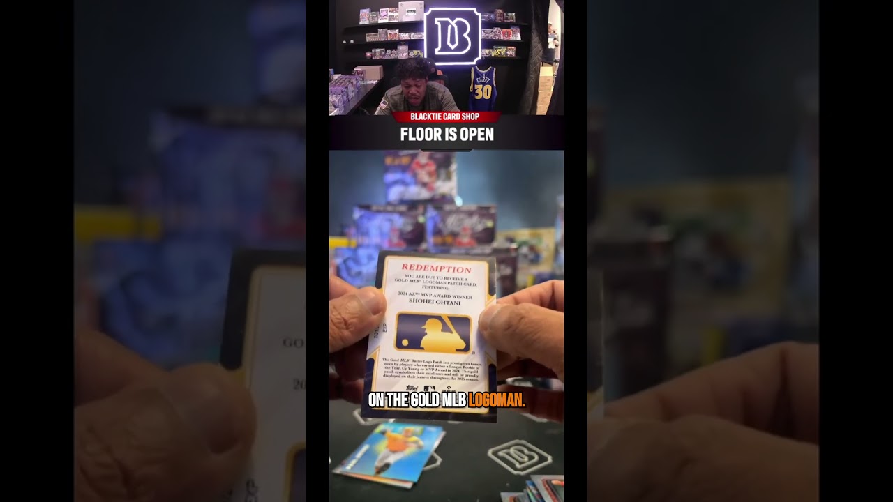 Shohei Ohtani GOLD MLB LOGOMAN! 🤯 pulled by Bryant out of 2025 Topps Chrome Baseball on TikTok 🔥