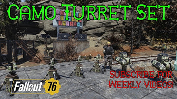 Fallout 76 Atomic Shop: Camo Turret Set