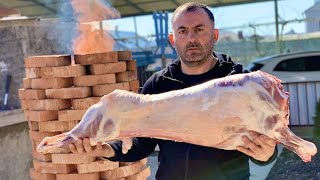 20 KG LAMB in a tandoor - Cooking Meat with Wine | GEORGY KAVKAZ screenshot 5