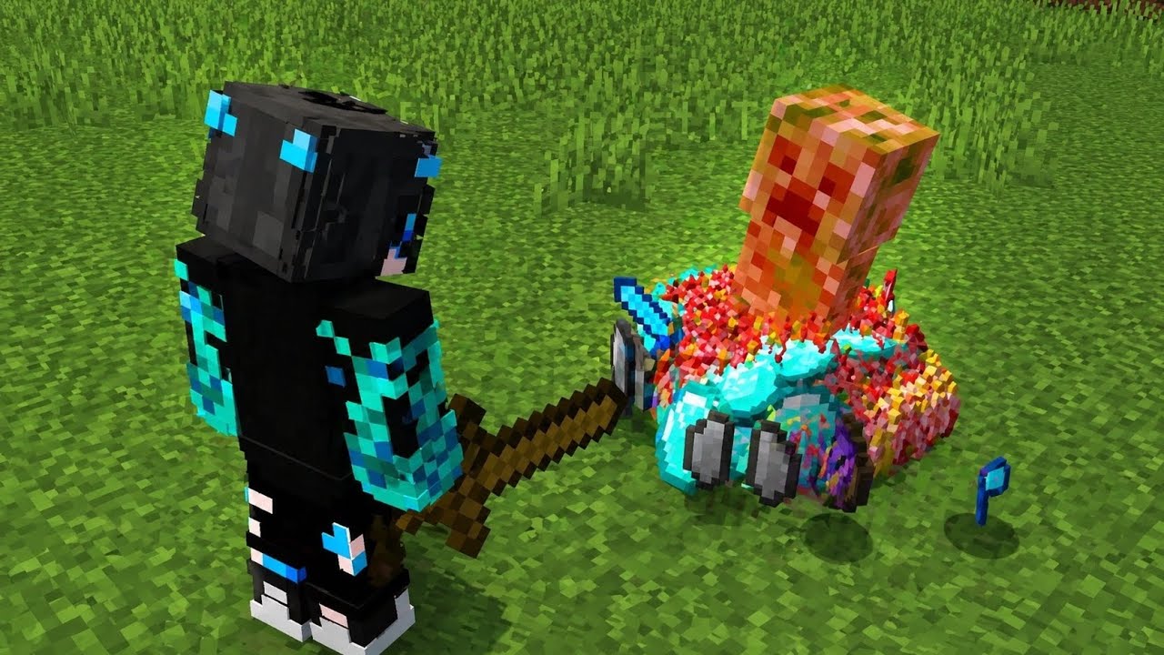 Beating Minecraft Hardcore but Mobs Drop OP Items - YouTube