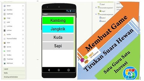 Cara membuat game Android Tirukan Suara Hewan