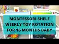 Our montessori shelf toy rotation for 16 months baby nalini zinu