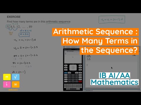 Find How Many Terms in This Finite Arithmetic Sequence - IB AI and AA SL and HL Mathematics