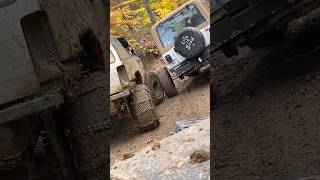 Almost got him back up to the front #jeep #problems #broke #friends #offroad #trails #axle #tjzj91